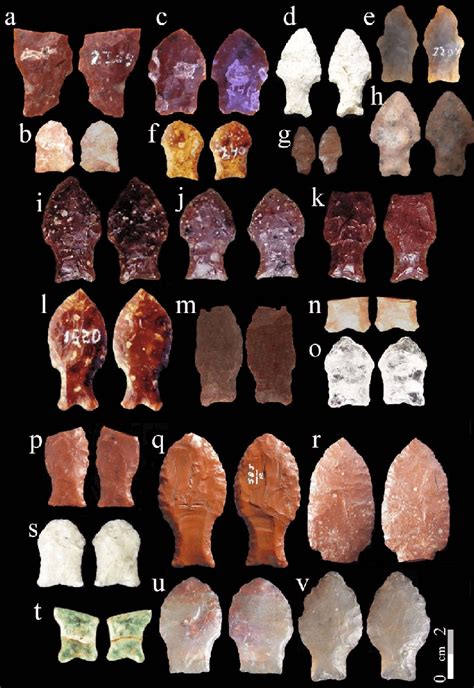 Fishtail Projectile Points Found In Different Locales In The Middle