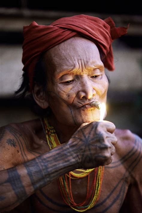 Photographs Of The Mentawai Tribe Siberut Indonesia Old Man Portrait