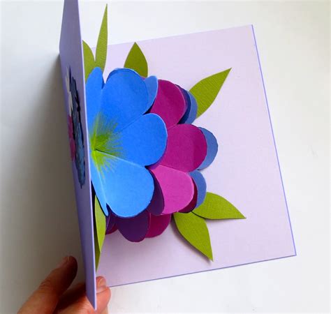 The size of your flowers and the length of your springs depends on how much wobble you want the flowers to have. mmmcrafts: made it: MS pop up flower card