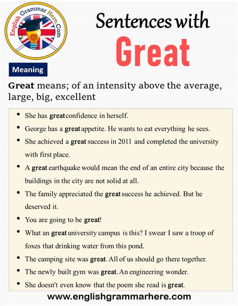 Sentences With Great Meaning And Example Sentences English Grammar Here