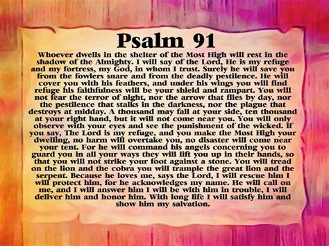Niv Psalm 91 Prayer Cards Credit Card Size Professionally Etsy