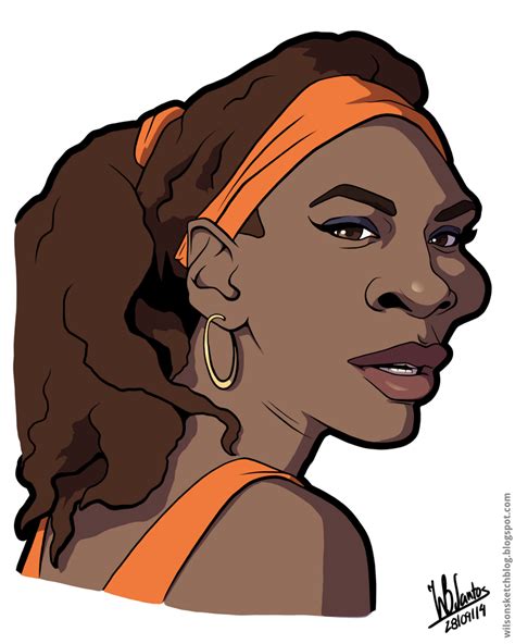 Serena Williams Cartoon Caricature