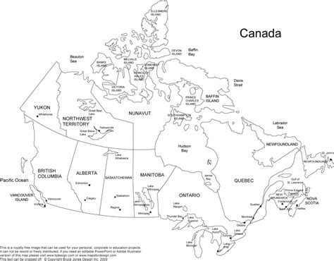 Canada And Provinces Printable Blank Maps Royalty Free Canadian In