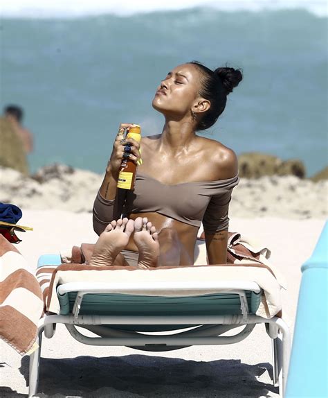 Karrueche Tran In Bikini Beach In Miami 05152017