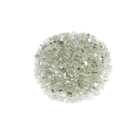 American Fireglass Platinum Reflective 1 4 Inch Crushed Fire Glass 10 North Country Fire