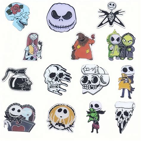 1pcs Cartoon Halloween Punk Enamel Pins Cute Ghost Pumpkin Skull Brooch Lapel Pin Badges