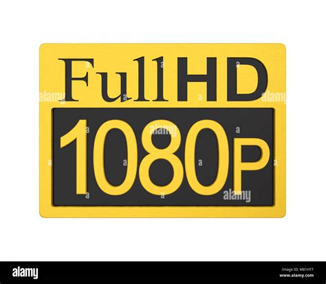 Full Hd 1080p Icon Isolated Stock Photo Alamy