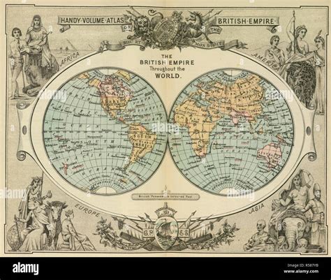 Map British Empire 19th Century High Resolution Stock Photography And