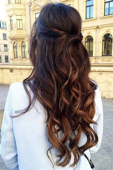 Once you try this half up half down hairstyles, you can't resist the impulse to try it once again, it's so addictive that it can be your default hair choice for try this easy hand step job and look great in some minutes. The 25+ best Half up half down ideas on Pinterest | Prom ...