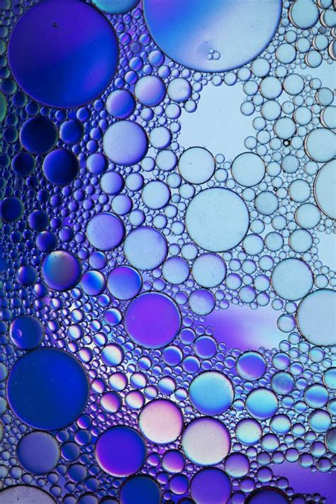 Oil Bubbles In Water Purple And Black Together Stock Image Image Of Ornamental Abstract