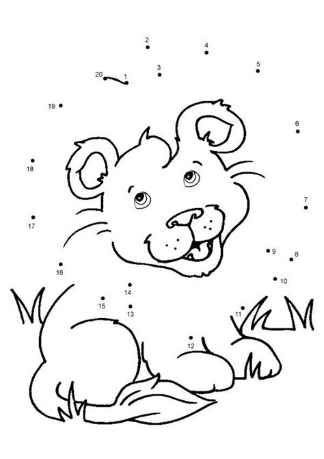 Image Result For Lion Dot To Dot Printable Activities For Kids