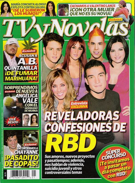 TVyNovelas USA Novembro 001 RBD Fotos Rebelde Galeria De Fotos