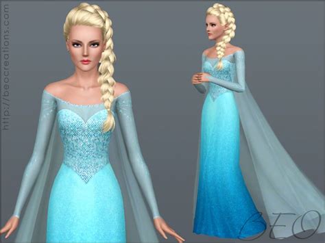Beo Creations Frozen Sims 4 Dresses Frozen Dress Elsa Dress