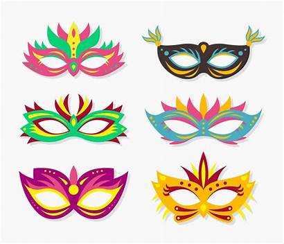 Mask Carnival Vector Face Masks Venezia Masquerade
