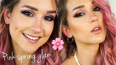 Spring Makeup Pink Glam Tutorial 🌸 Ft Ana Luisa Hannah Dorman