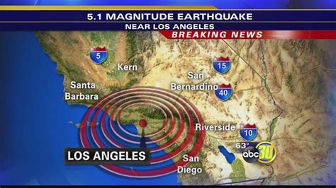 Los angeles earthquakes also happen on quiet faults. Magnitude-5.1 earthquake shakes Los Angeles area | abc30.com