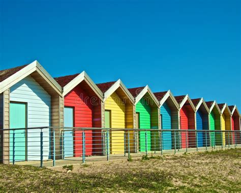 Colorful Beach Huts Stock Image Image Of Scenic Seaside 14521885