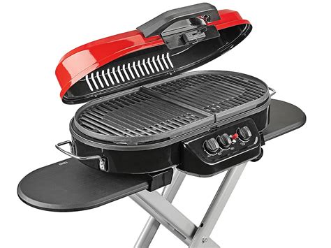 Coleman Roadtrip Portable 3 Burner Propane Gas Bbq Grill With A Folding