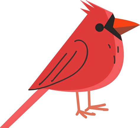 A Red Bird Vector Or Color Illustration 13825399 Vector Art At Vecteezy