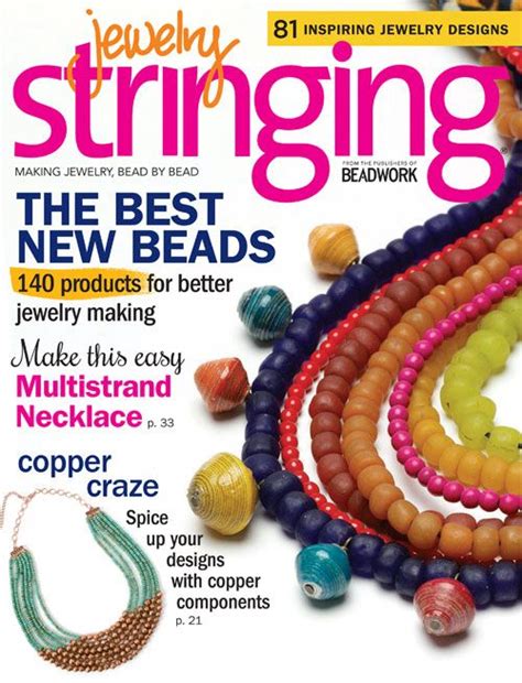 jewelry stringing fall 2014 digital edition beading beading digital magazines magazines