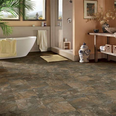 hanflor waterproof vinyl tile best tiles for bathroom floor 12 x24 4 2mm stone look click