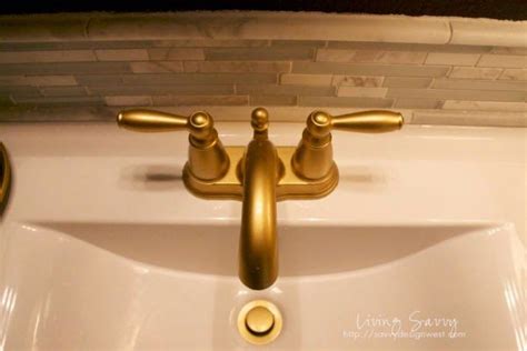You can spray paint bathroom faucets! Living Savvy: How To | Spray Paint A Bathroom Faucet ...