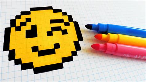 Handmade Pixel Art How To Draw A Emoji Pixelart