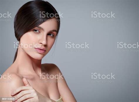 People Beauty Woman Face Portrait Beautiful Spa Model Girl With Perfect Fresh Clean Skin