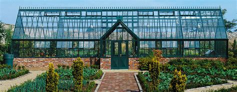 Fill your cart with color today! A Two Partition Custom Greenhouse by Hartley Botanic