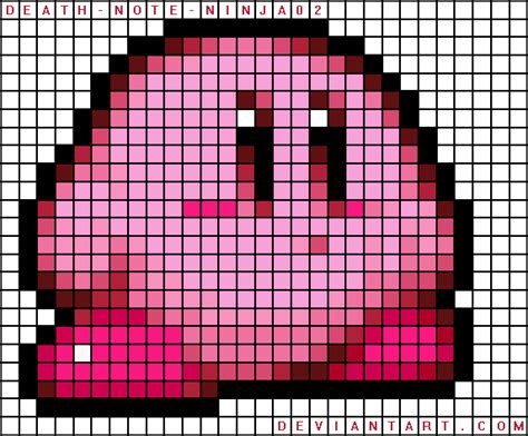 Kirby Sprite Grid By Death Note Ninja02 On Deviantart
