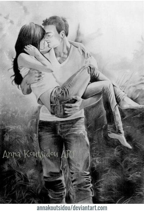 Pin By Elizabeth On Yr Book Pencil Drawings Couples In Love
