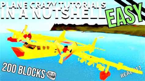 Plane Crazy Tutorials In A Nutshell Not An Tutorial Roblox Plane Crazy Youtube
