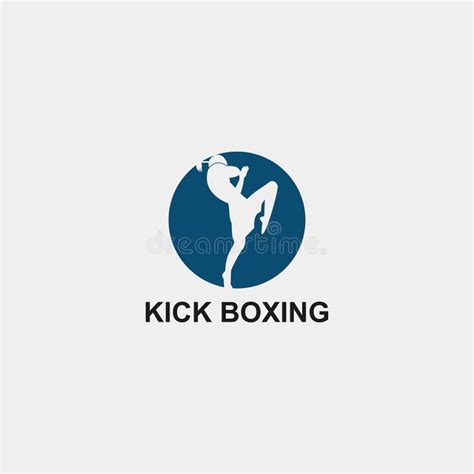 Kickboxing Logo Template Stock Illustration Illustration Of Training