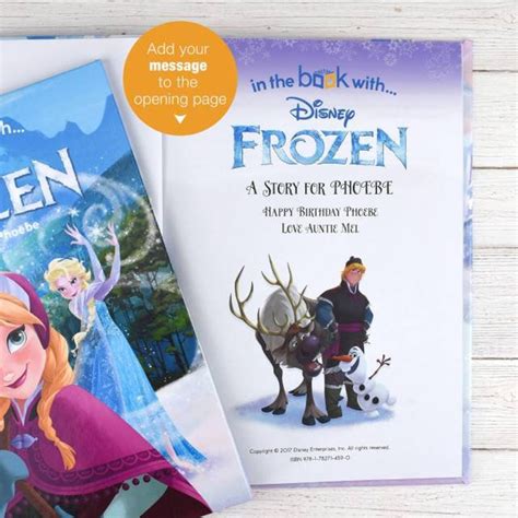 Personalized Disney Frozen Storybook Unique T Kids Etsy