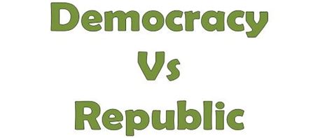 Difference Between Democracy And Republic With Comparison Chart Key
