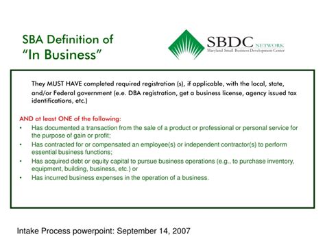 Ppt Sba Definition Of In Business Powerpoint Presentation Free
