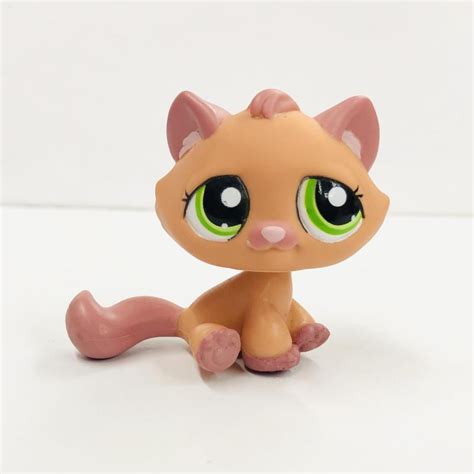 Lps Cat Rare Littlest Pet Shop Bobble Head Toys Brown Persian Cat 2440