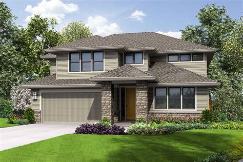 Plan 69723am Contemporary Two Story House Plan With Bonus Room