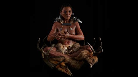 Ancient Shaman Womans Piercing Gaze Brought To Life In Stunning