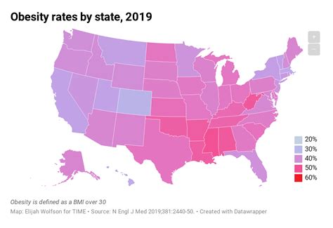 Mapped By State Half Us Population Will Be Obese By 2030 Time