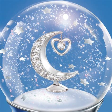 Granddaughter I Love You To The Moon Musical Snow Globe Personalized
