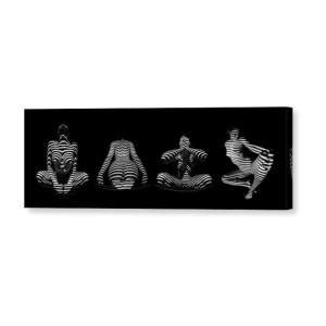 0043 DJA BW Zebra Woman Striped Girl Topographic Abstract Sensual Body