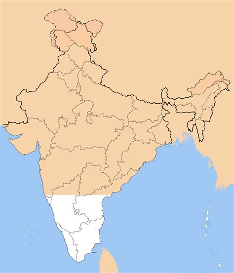 Fileindia Locator Map Blanksvg Wikipedia