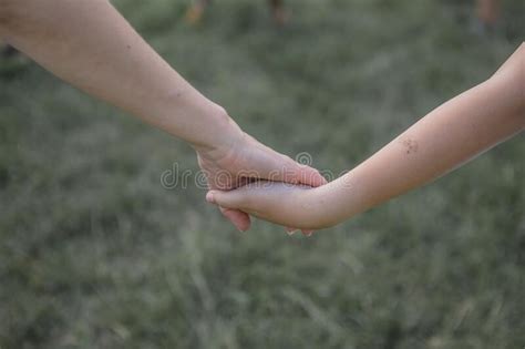 Children A Two Children Holding Hands Stock Photo Image Of Partner