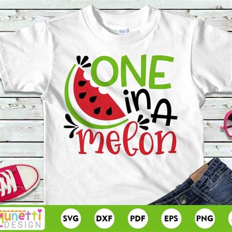 Instant Download Cut File Svg One In A Melon Watermelon Etsy