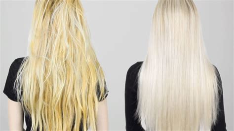 It is a translucent deposit of hair color that contains. HOW TO: Remove Brass From Blonde hair | Tone Hair AT HOME ...