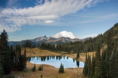 Tipsoo Lake And Rainier Photograph By Michael Russell Fine Art America