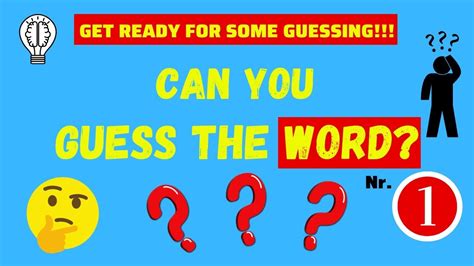 Guess The Word Nr 1 Guessing Game For Kids Can You Name The 10