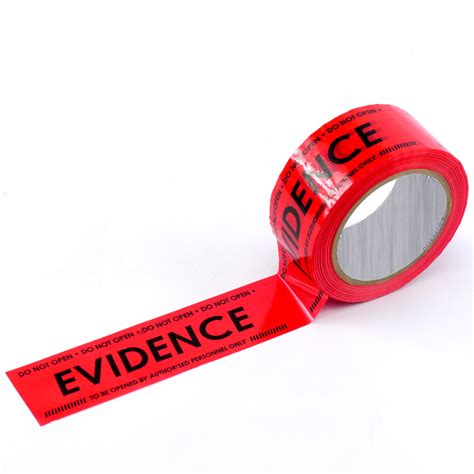 Evidence Box Sealing Tape Red Crime Scene Forensic Supply Store