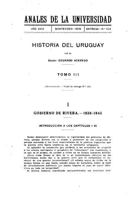 Año 29 Entrega 104 1919 Publicaciones Periódicas Del Uruguay